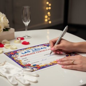 legal certificate marriage signing service